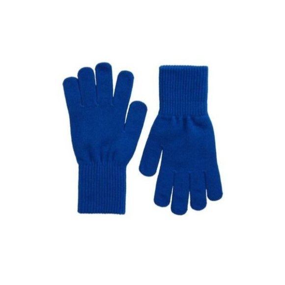 NWT Trouve Nordstrom Knit Gloves In Blue Surf OS Set of 2 - Picture 2 of 5